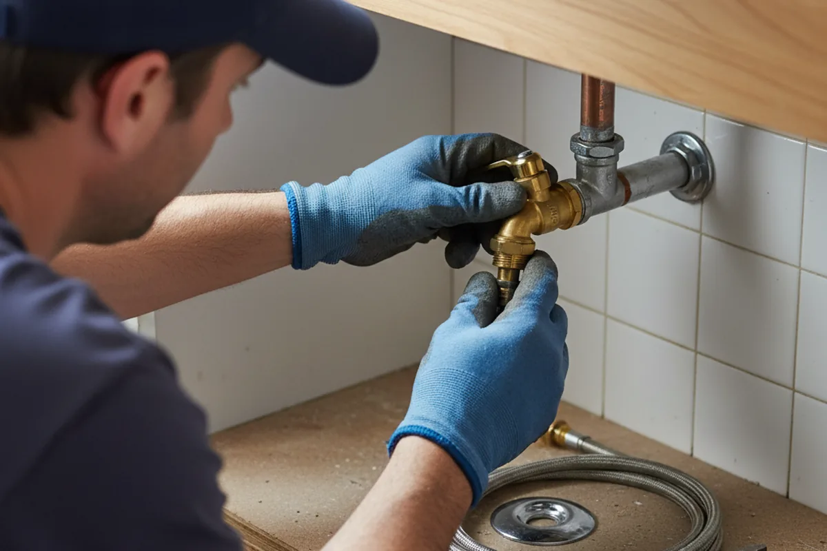 Shutoff valve and fitting work during Faucet and Fixture Repair in Campbell